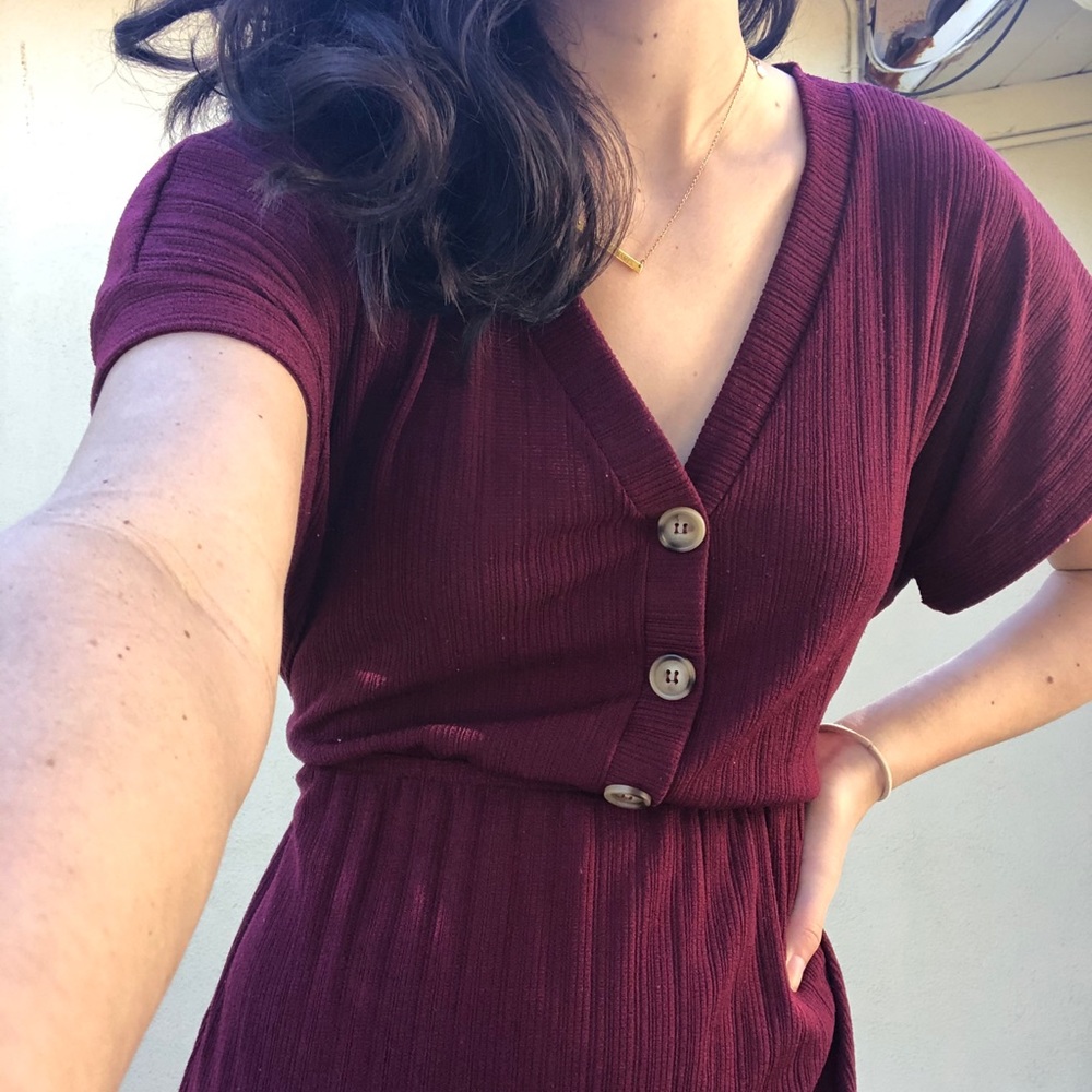Long Maroon Dress